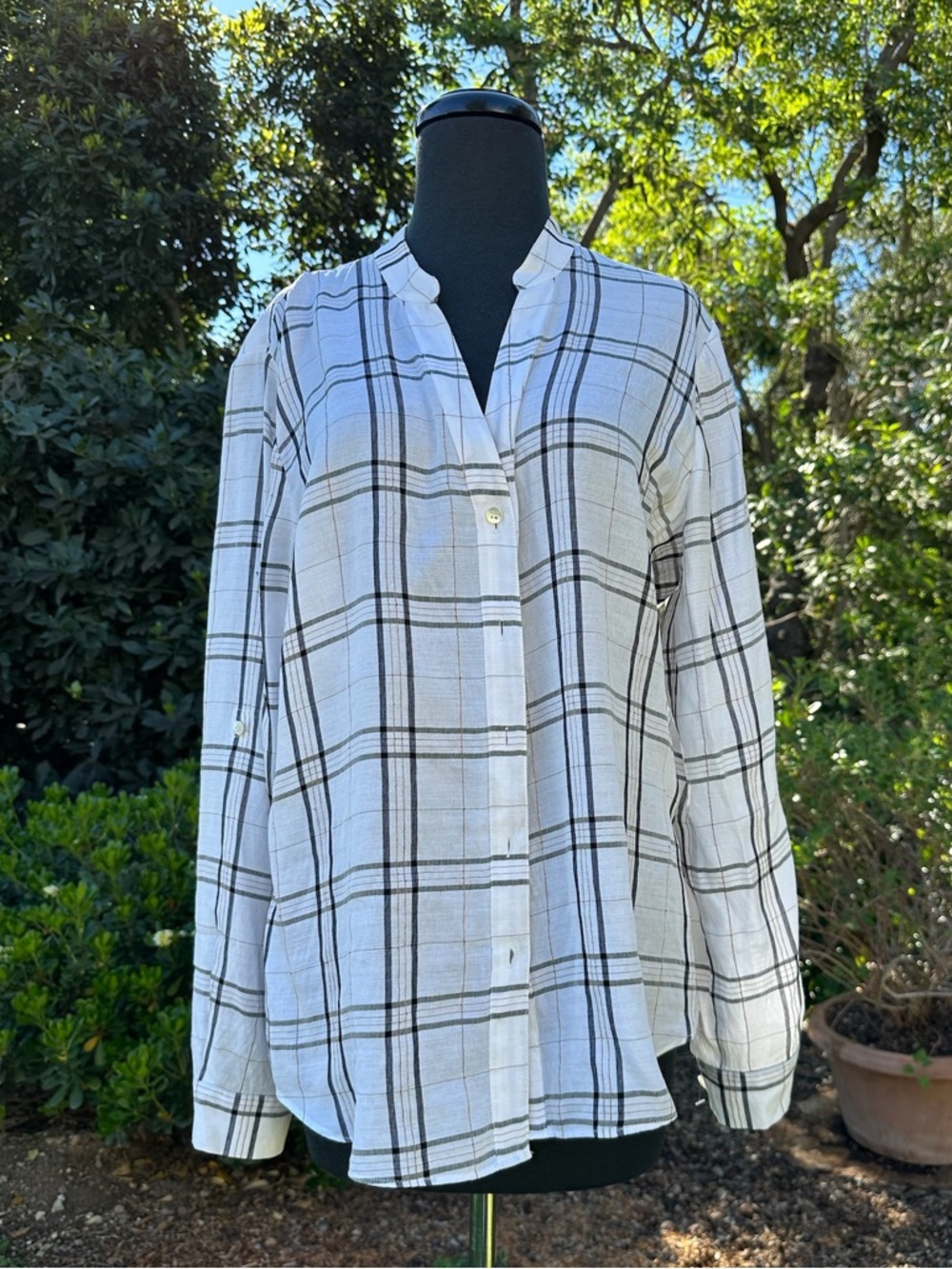 E3 by Etcetera button-down striped shirt - size 12